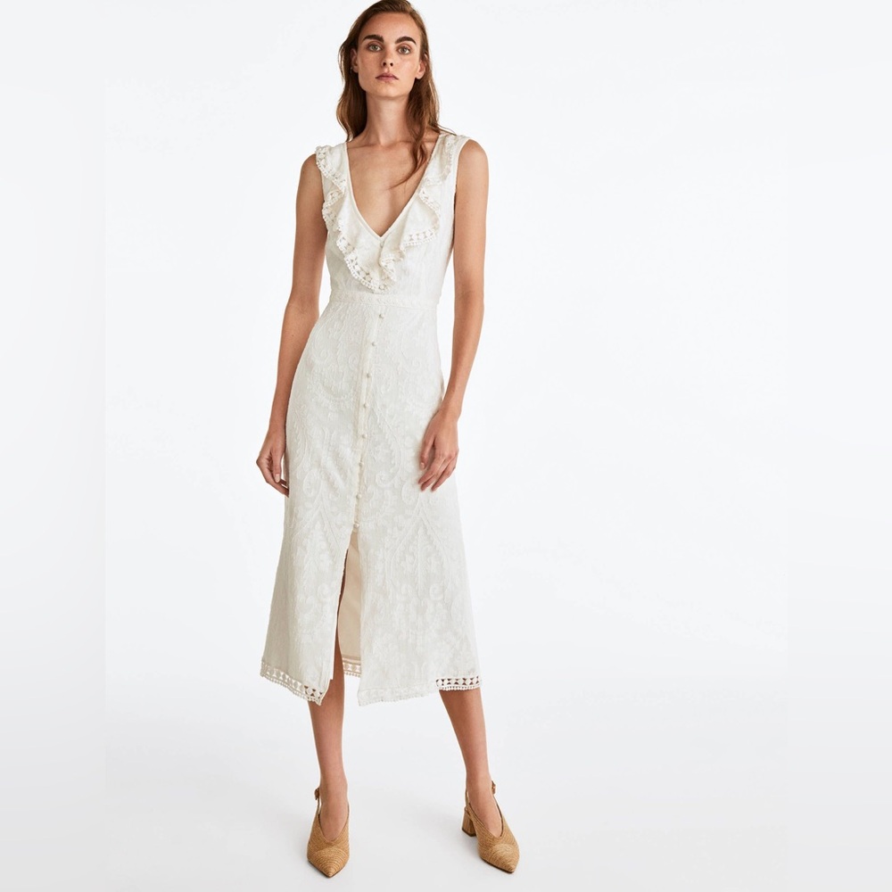 Zara Uterque white summer dress